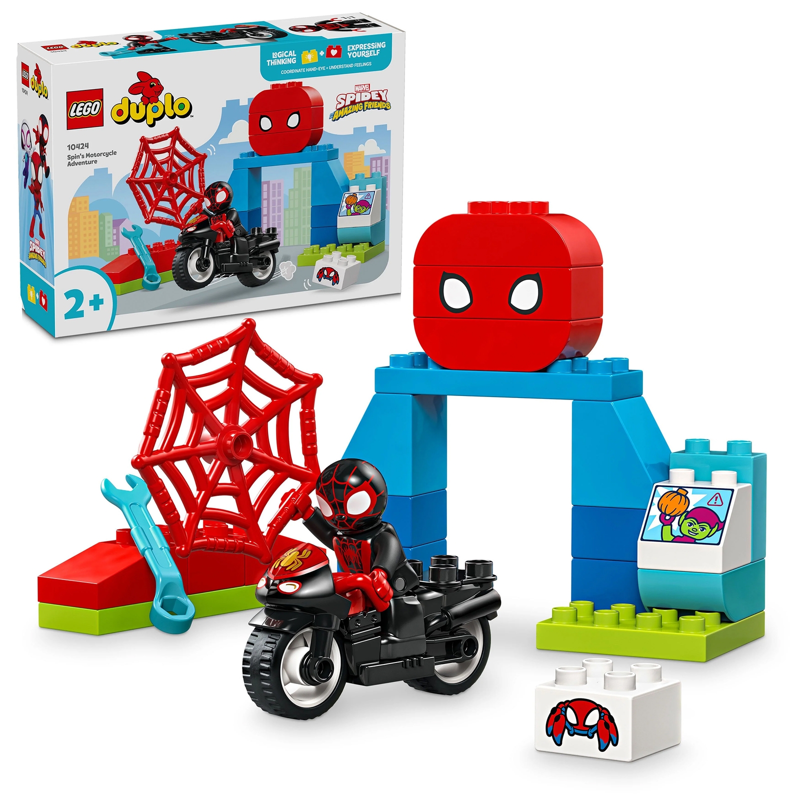 LEGO DUPLO Marvel Spin’s Motorcycle Adventure Set 10424 von Lego