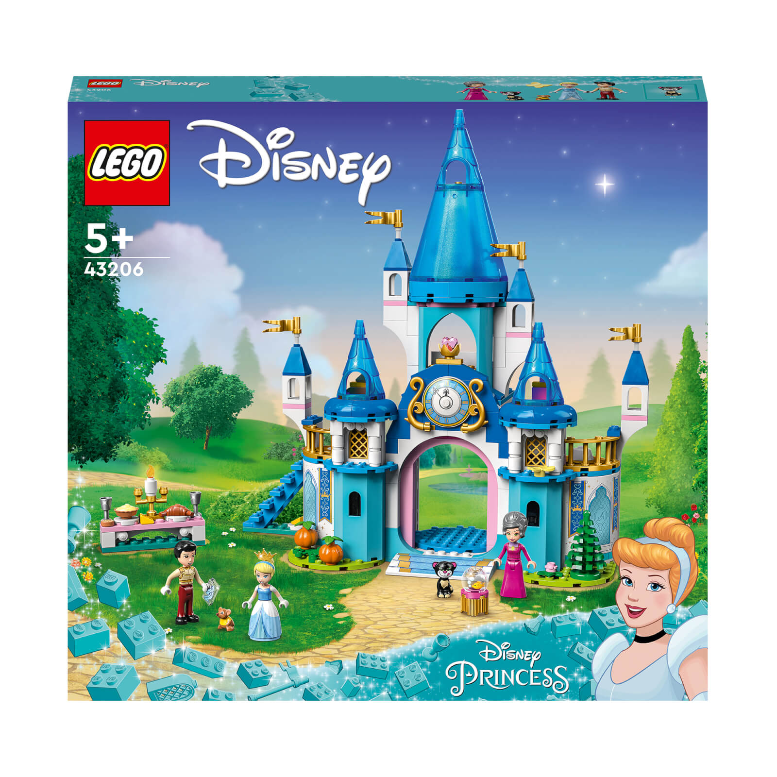 LEGO Disney Princess: Cinderellas Schloss Spielzeug zum Bauen (43206) von Lego