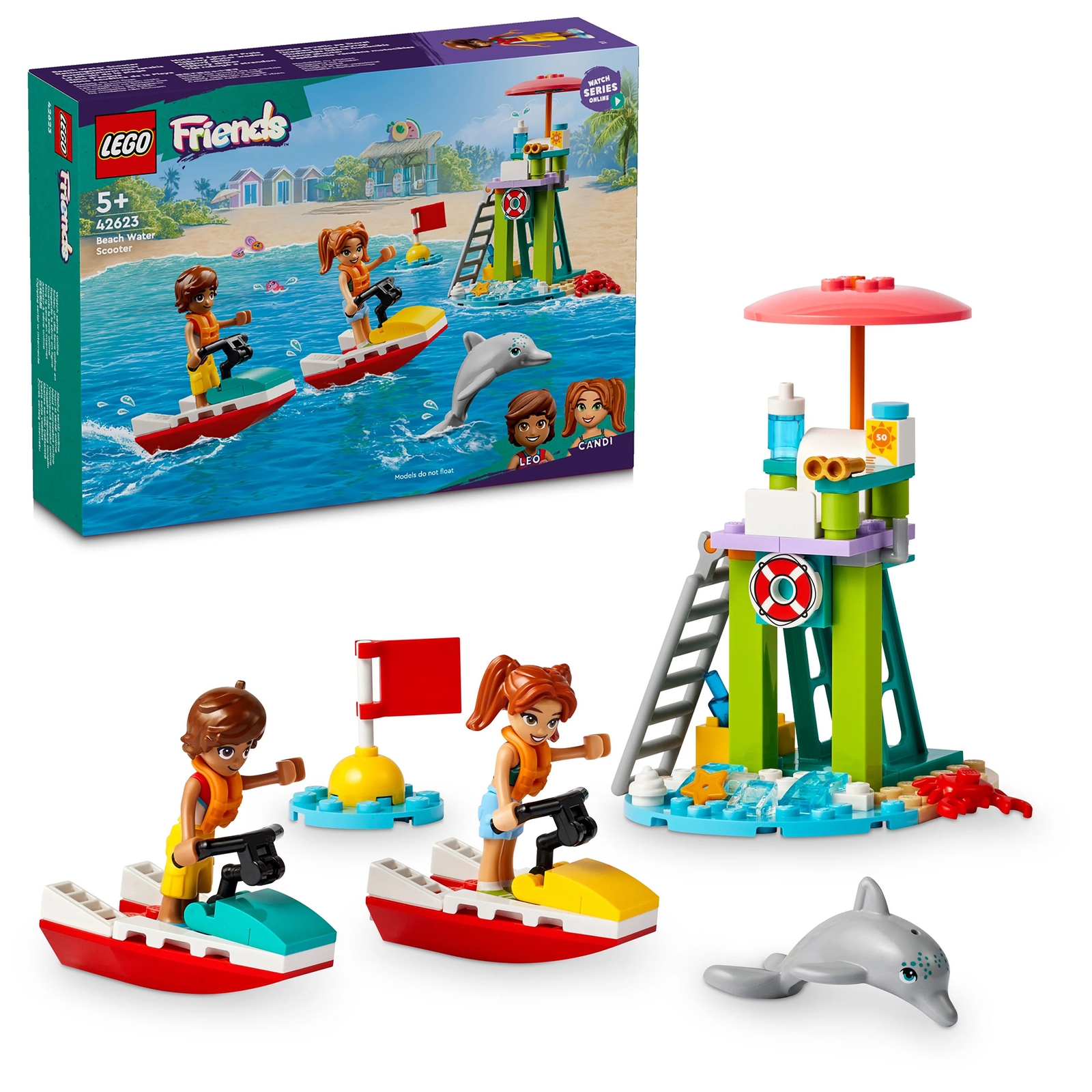 LEGO Friends Beach Water Scooter Toy Mini-Doll Set 42623 von Lego