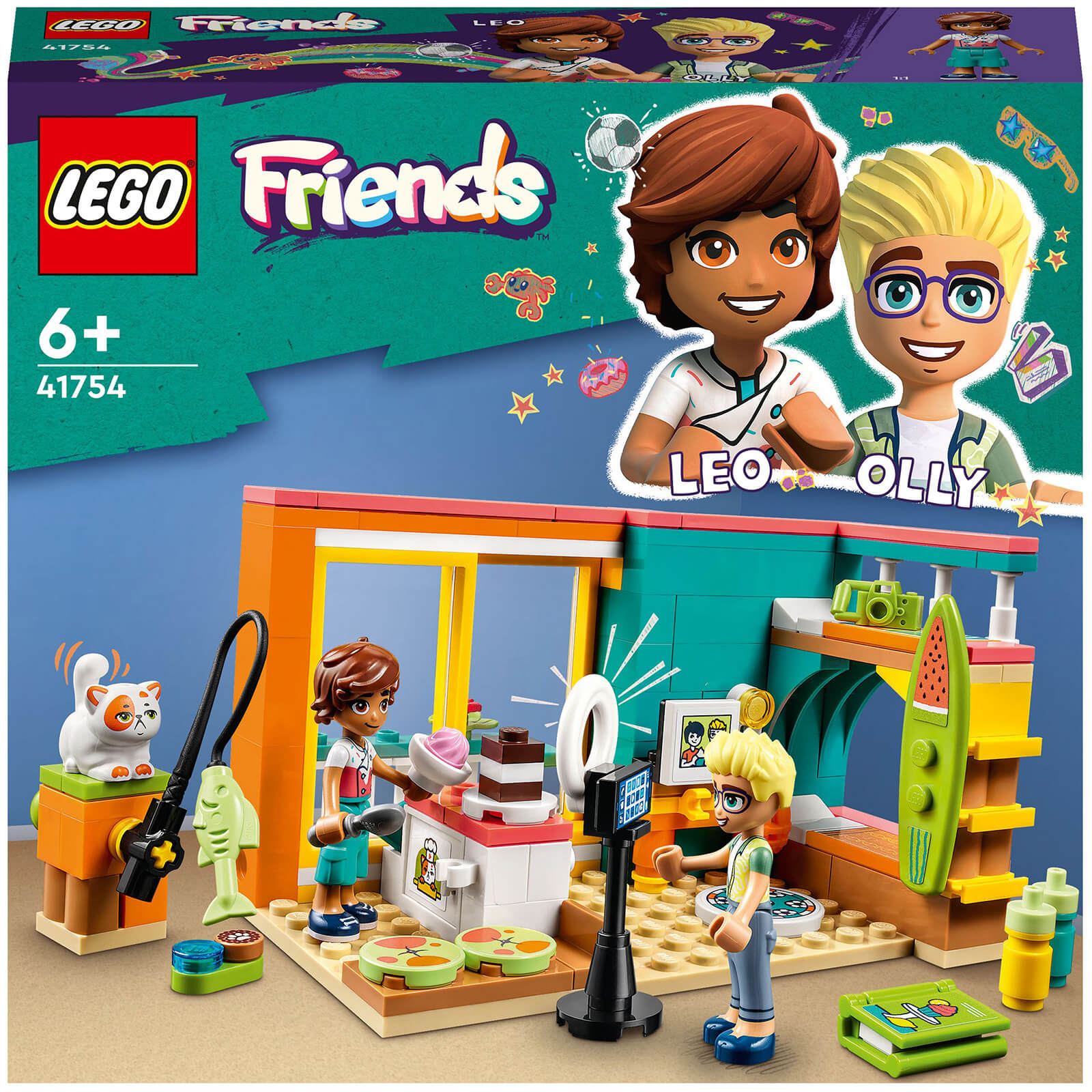 LEGO Friends: Leos Zimmer Spielzeug mit Mini-Puppen und Haustieren (41754) von Lego