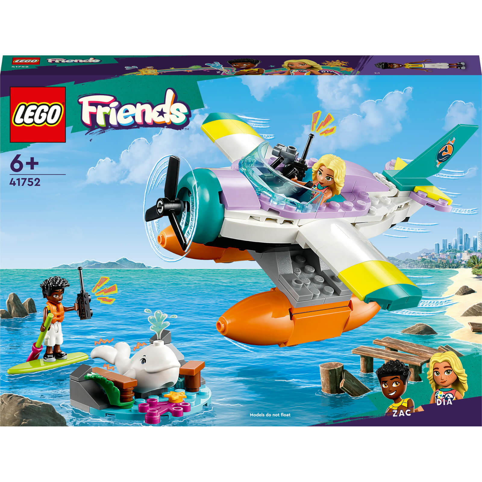 LEGO Friends: Sea Rescue Plane Toy with Whale Figure (41752) von Lego