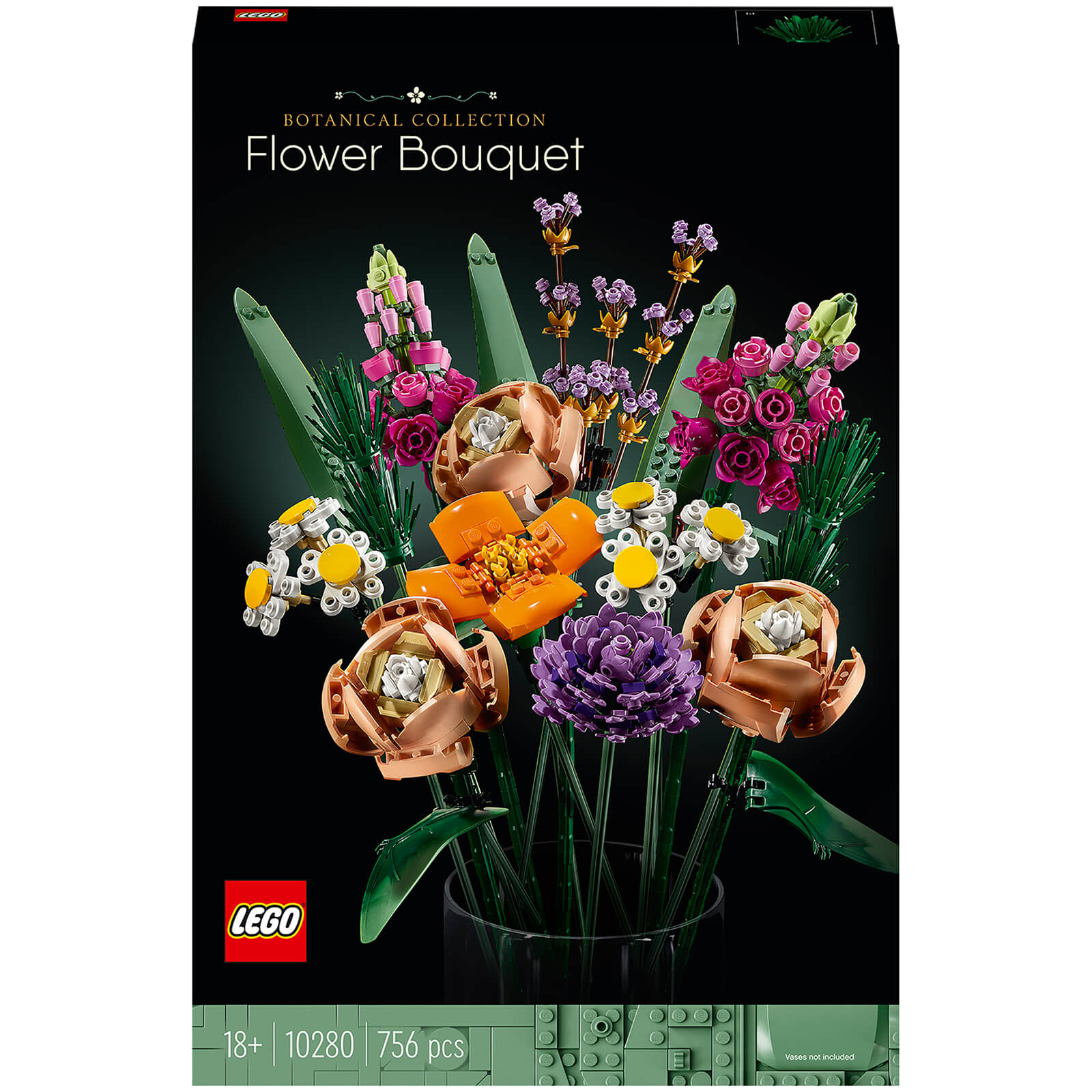 LEGO Icons Blumenstrauß, Kunstpflanzen für Erwachsene, Zimmerdeko (10280) von Lego