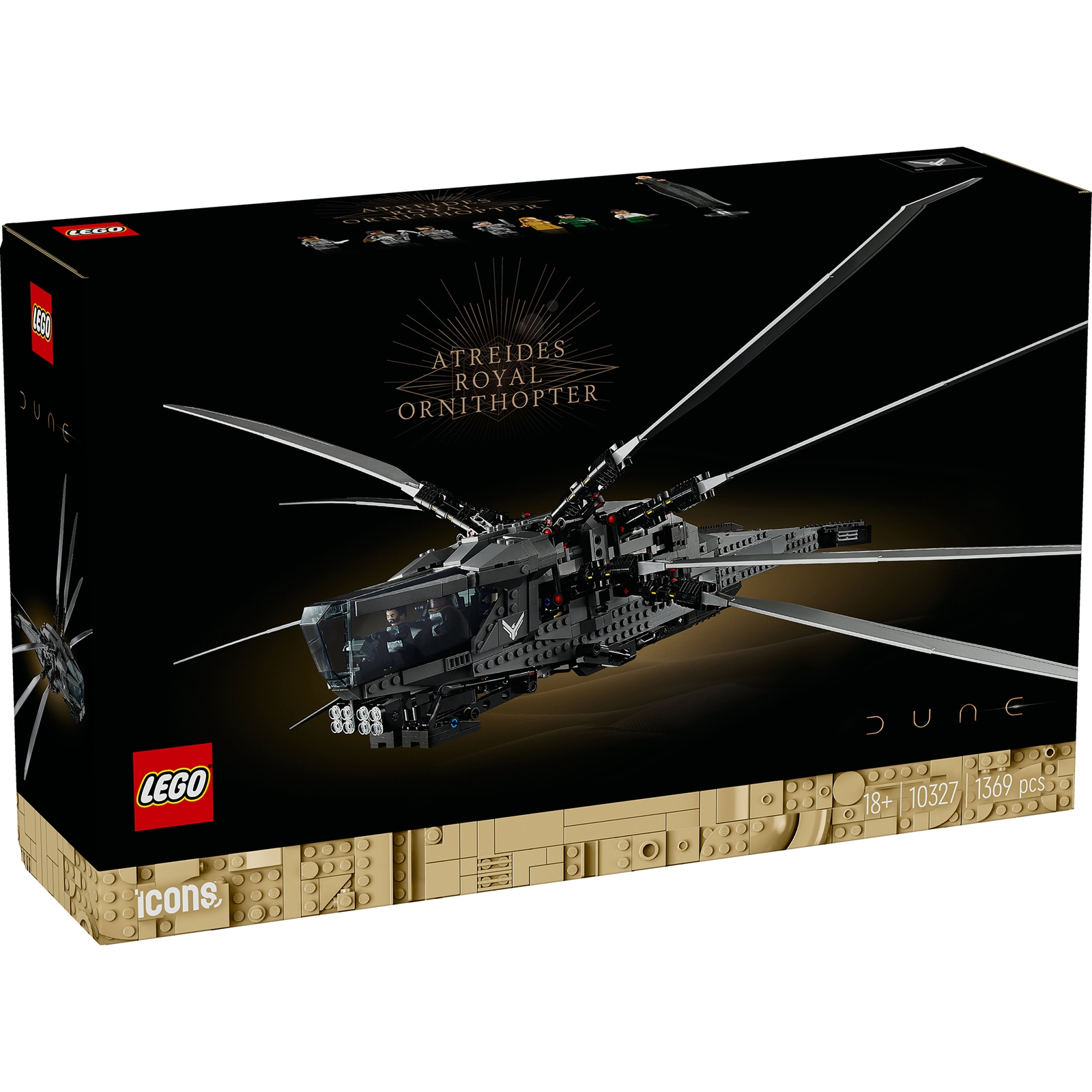 LEGO Icons Dune Atreides Royal Ornithopter Movie Set 10327 von Lego