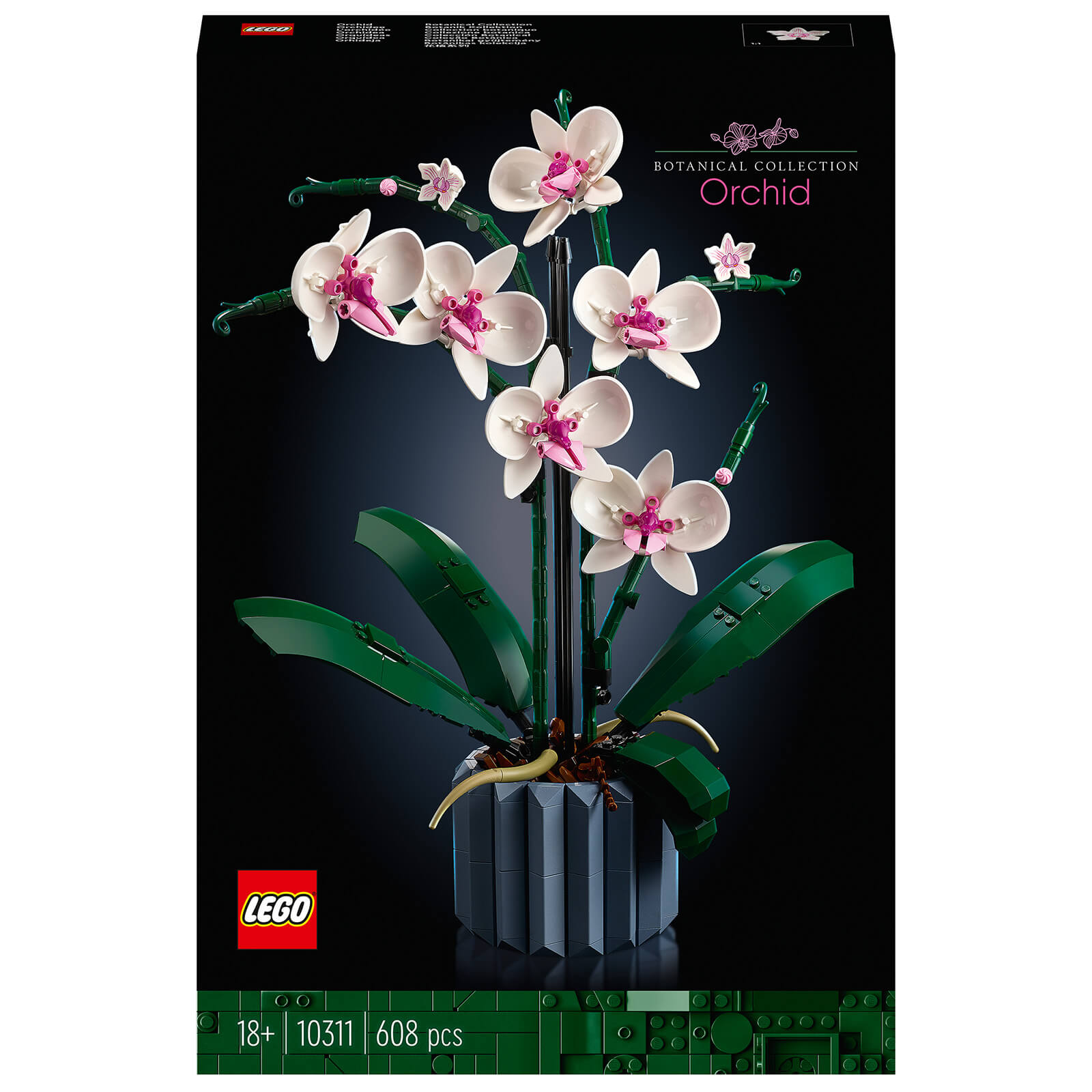 LEGO Icons Orchidee, Set für Erwachsene mit künstlichen Pflanzen (10311) von Lego