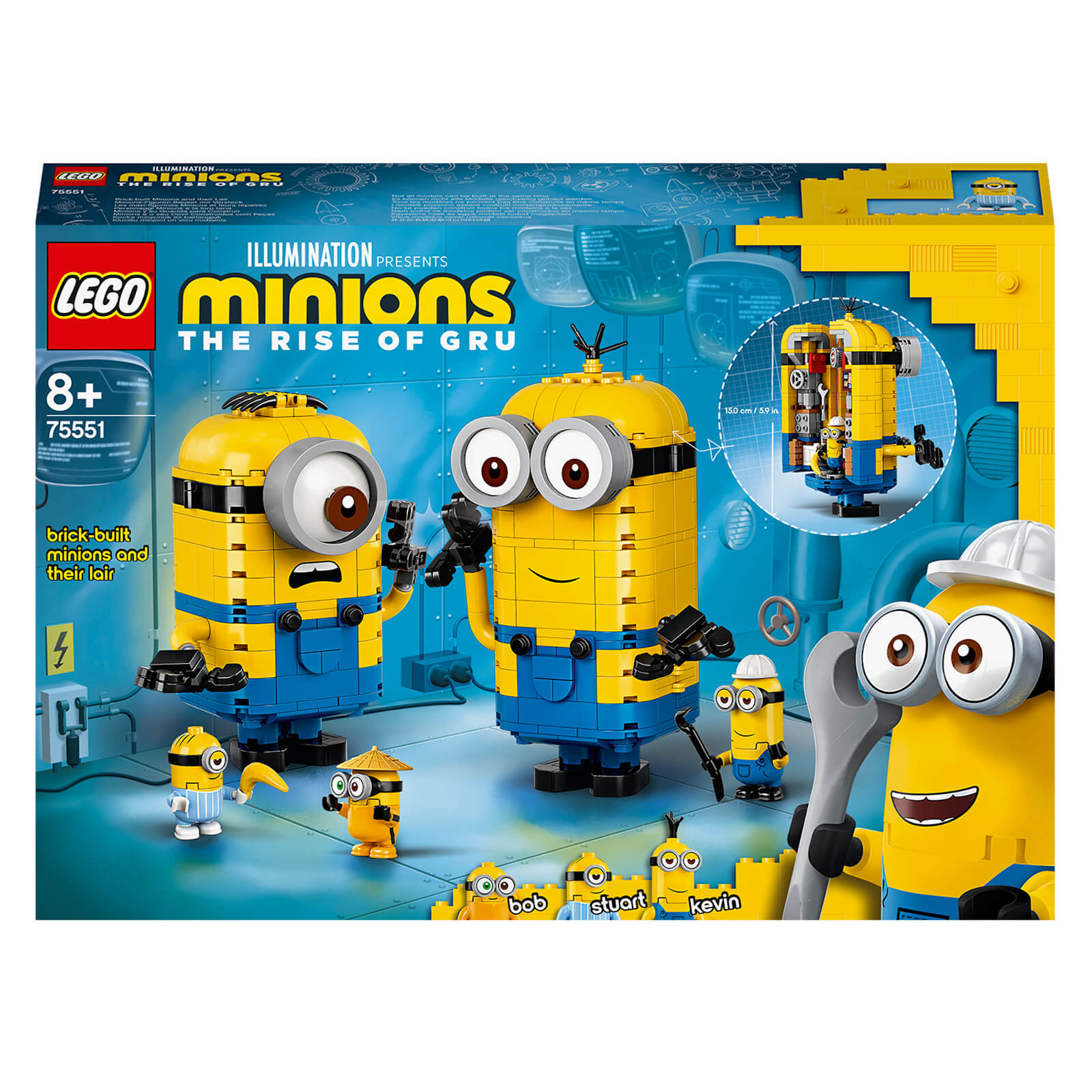 LEGO Minions: Minions-Figuren Bauset mit Versteck (75551) von Lego