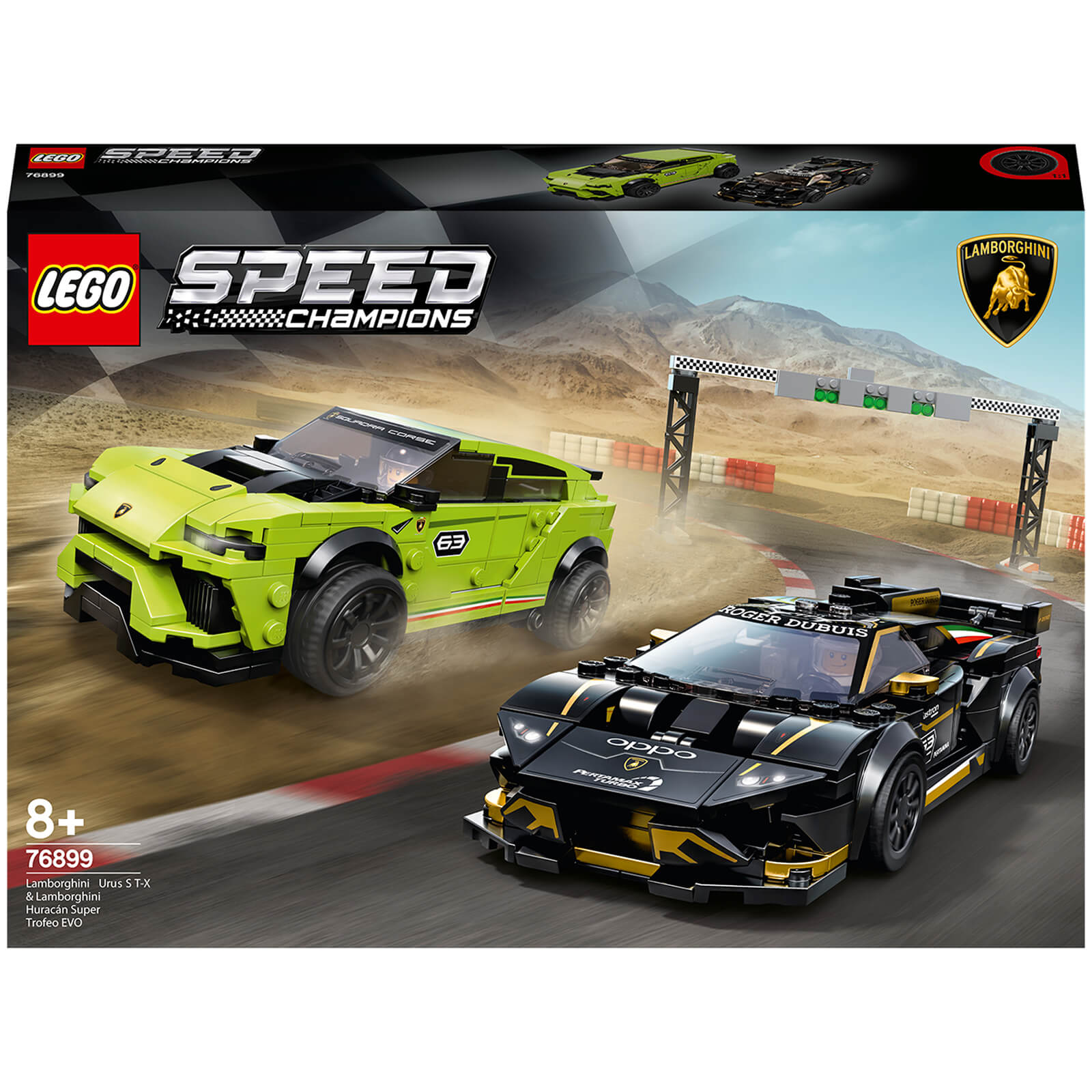 LEGO Speed Champions: Lamborghini Urus ST-X & Lamborghini Huracán Super Trofeo EVO (76899) von Lego