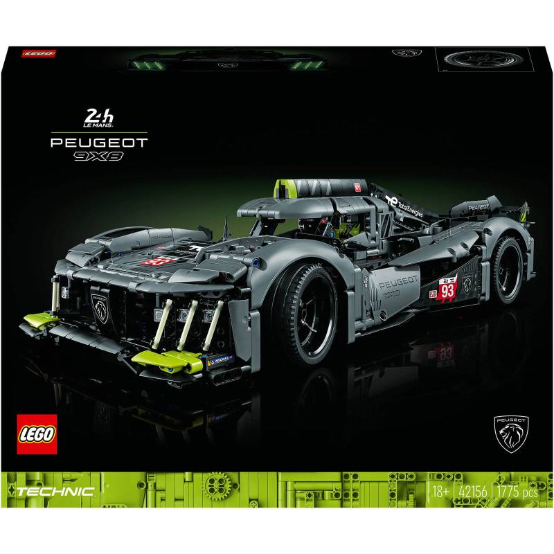 LEGO Technic: PEUGEOT 9X8 24H Le Mans Hybrid Hypercar (42156) von Lego