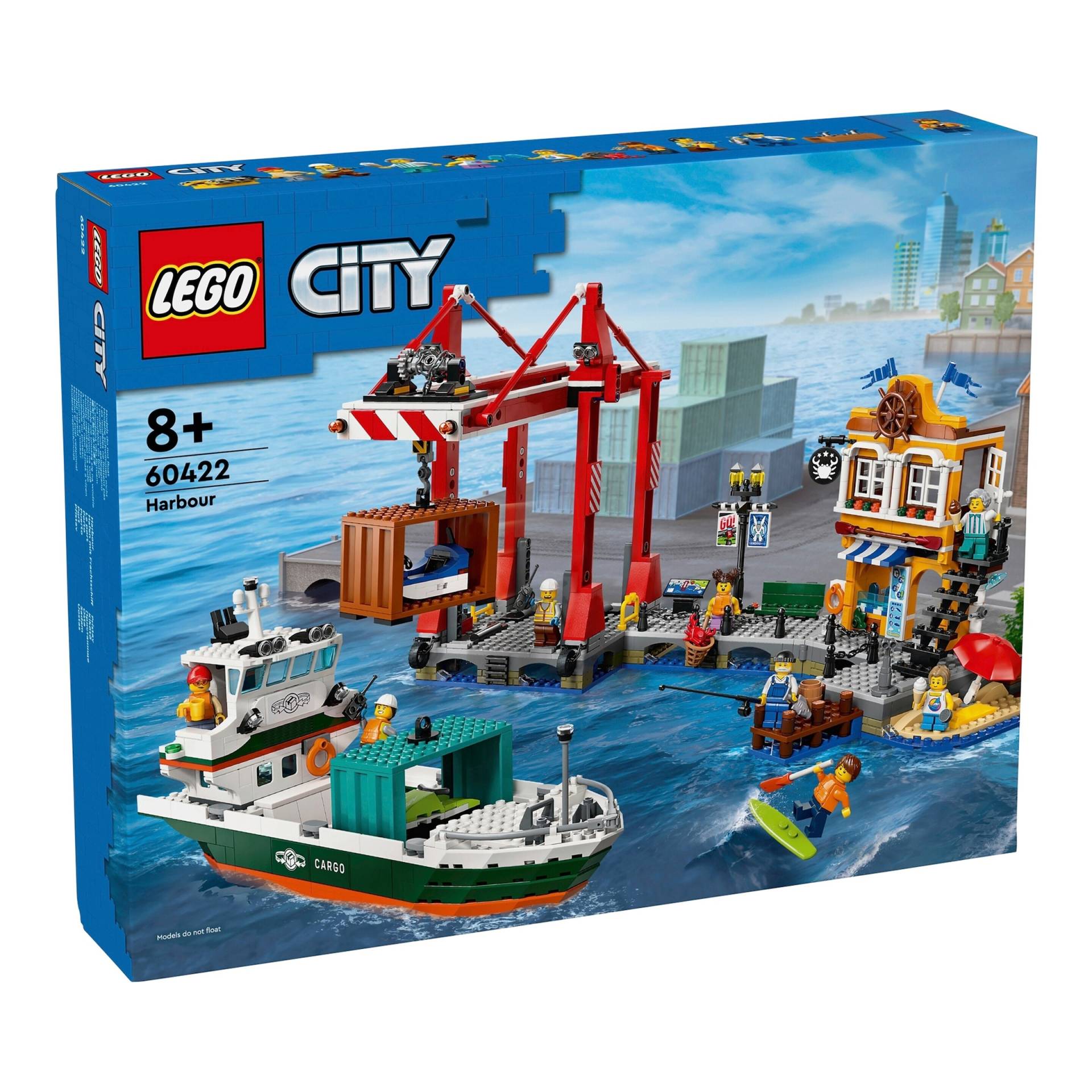 Lego® City 60422 Hafen mit Frachtschiff von Lego