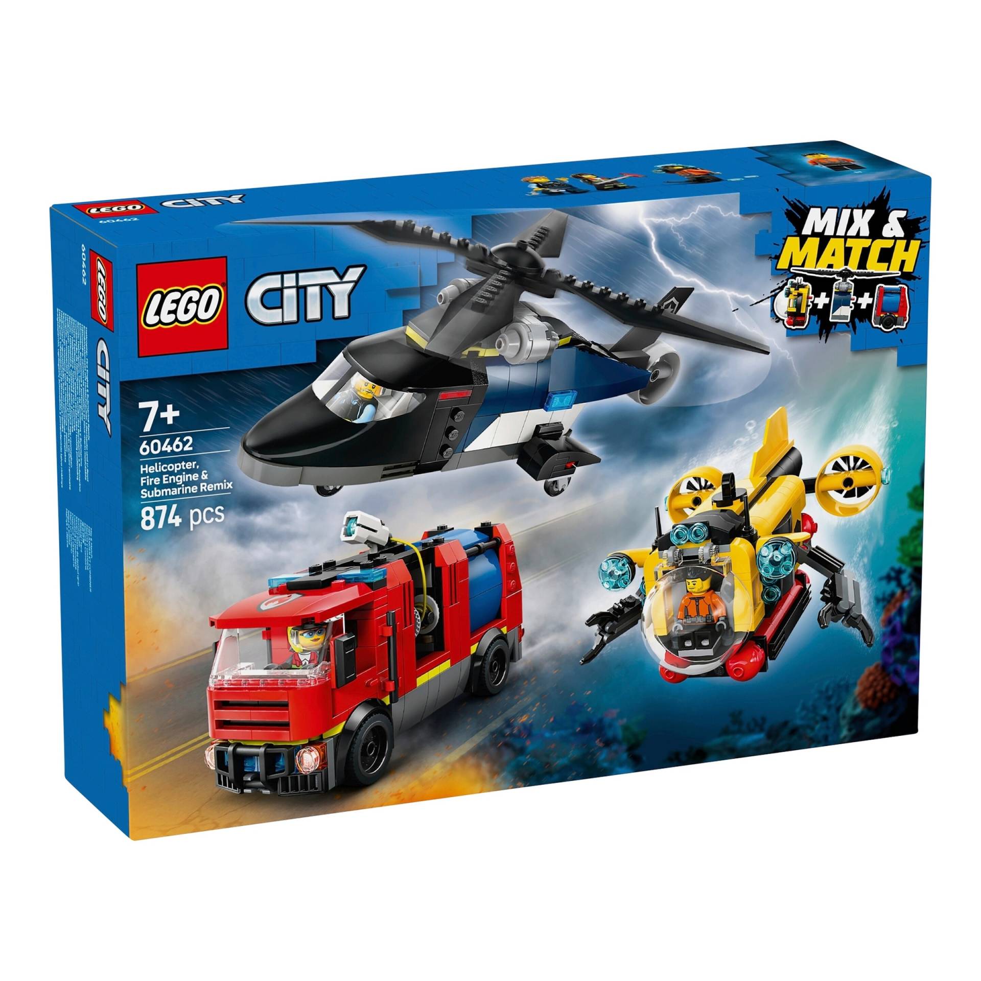 Lego® City 60462 Kombinationsset mit Hubschrauber, Löschauto und U-Boot von Lego