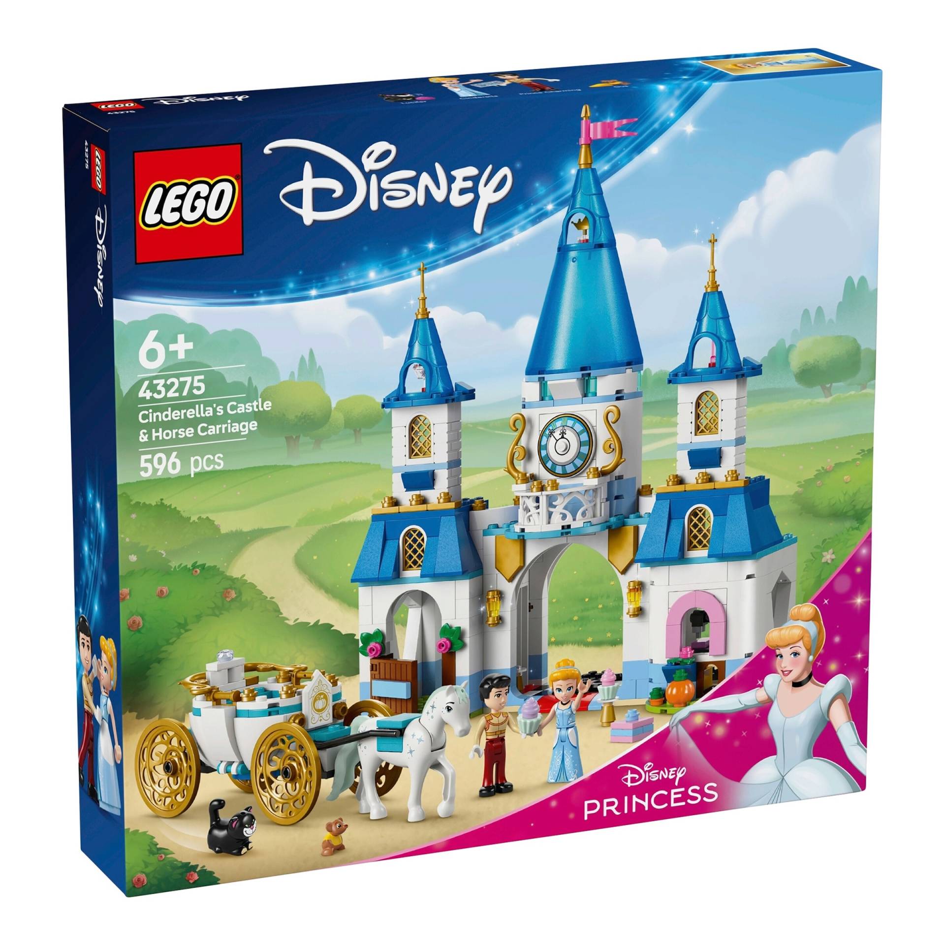 Lego® Disney Princess 43275 Cinderellas Schloss und Pferdekutsche von Lego