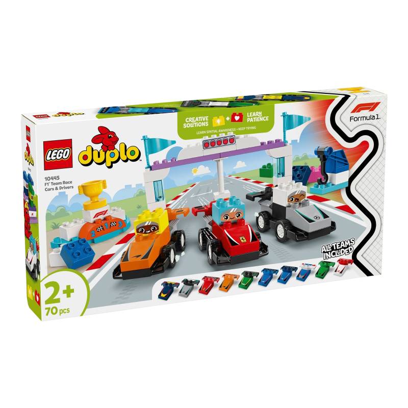 Lego® Duplo® 10445 F1® Team Rennautos mit Rennfahrern von Lego