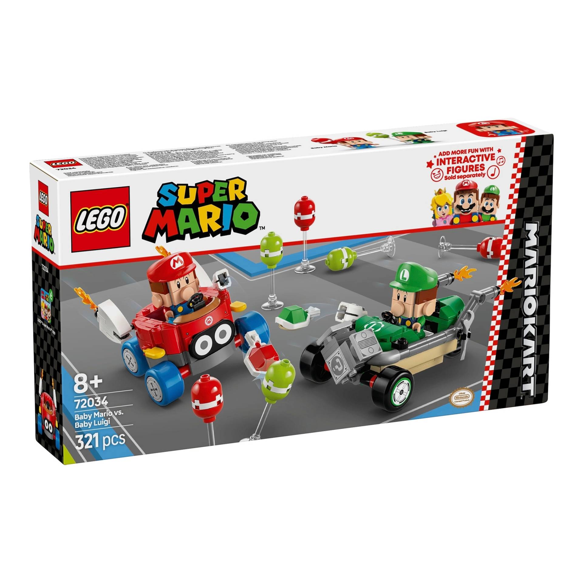 Lego® Super Mario™ 72034 Mario Kart™ - Baby Mario vs. Baby Luigi von Lego