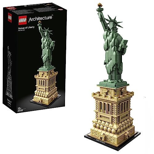 LEGO Architecture Freiheitsstatue, großes Set, Modellbausatz, New York Souvenir, eignet Sich als Home- und Büro-Deko, Geschenkidee für Kinder und Erwachsene 21042 von LEGO