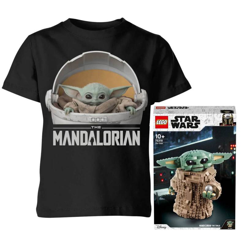 Official LEGO Star Wars: The Mandalorian The Child Building Set (75318) Kids T-Shirt Bundle - 3-4 Jahre von Original Hero