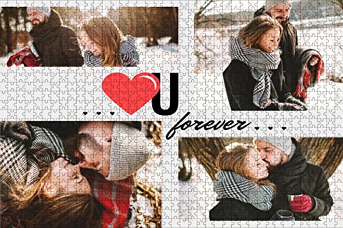 Foto Puzzle Personalisiert 1000 500 300 120 Teile für Erwachsene Jungen Mädchen Holzpuzzle,Puzzle mit eigenem Foto gestalten,ideal als persönliches Fotogeschenk von Lehaha