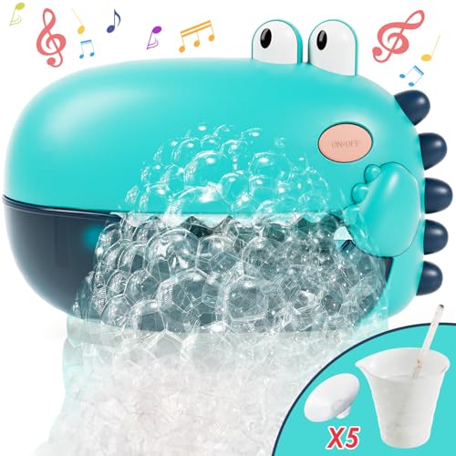 Lehoo Castle Badespielzeug Baby, Schaummaschine Badewanne, Badewannenspielzeug ab 1 2 3 Jahr mit Melody, Dinosaurier Spielzeug ab 1 2 3 4 Jahre Lehoo Castle Badespielzeug Baby, Schaummaschine Badewanne, Badewannenspielzeug ab 1 2 3 Jahr mit Melody, Dinosaurier Spielzeug ab 1 2 3 4 Jahre von Lehoo Castle