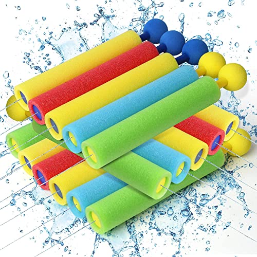 Wasserpistole Kinder, Lehoo Castle Wasserspritzpistole, 16pcs Wasserpistolen, Spritzpistole Kinder, Wasserpistole Schaumstoff, Wasserspritze für Jungen und Mädchen Sommerfest (Runder) von Lehoo Castle