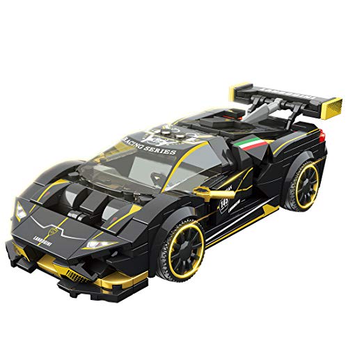 Leic Technic Rennwagen Modell 360Pcs Baustein Sportwagen Montage Lernspielzeug für Lamborghini EVO Kompatibel mit Lego von Leic