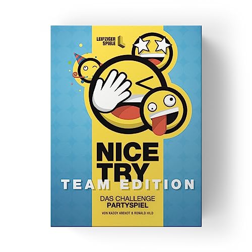 NICE TRY - Das Challenge Partyspiel, Team Edition von Leipziger Spiele