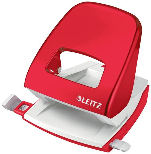 Leitz 50082026 Bürolocher Rot-Weiß max. Einstellformat: DIN A4 30 Bl. (80 g/m²) von Leitz