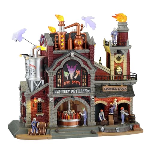 Lemax 15723-UK Spooky Town Sights & Sounds: Evil Spirits Whiskey Distillery von Lemax