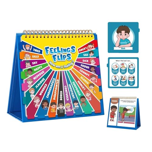 Feelings and Emotions Book, Gefühle Und Emotionen Buch Für Kinder, Kinder Soziales Emotionales Lernen Bücher, Fidget Stress Stimmung Gefühle Chart Für Kleinkinder Kinder von Lembeauty