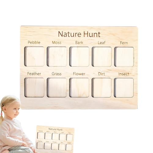 Lembeauty Exploration Treasure Hunt Board, Nature Hunt Board | Schnitzeljagd-Brett: Suchen und Finden von Campingspielen | Suchen und Finden von Campingspielen. Schatzsuchspiel zum Lernen und Erkunden von Lembeauty