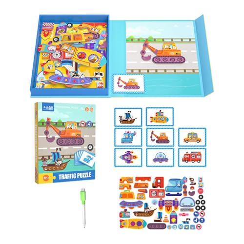 Lembeauty Kleinkind-Puzzles, Spielzeuge, Magnetpuzzles für Kinder - Magnetisches -Puzzle-Spielzeug für Mädchen - Lustiges und kreatives Puzzle-Spielzeug für Zuhause, Schule, Reisen von Lembeauty