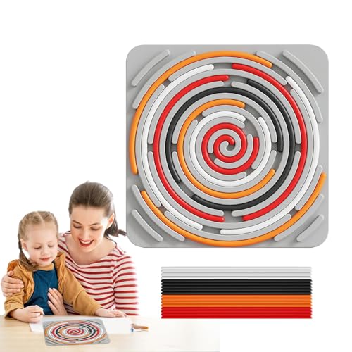 Lembeauty Leises Zappelspielzeug, Leises Brettspielzeug, Beruhigendes Fidget-Spielzeug aus Silikon, Sensorisches Zappelspielzeug, leises Kinderbrett, tragbares, leises Zappelspielzeug zum Stressabbau, von Lembeauty