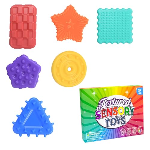 Sensory Fidget Spielzeug Für Kinder Kleinkinder, Squishy Sensory Toys, Squishy Spielzeug Stress Relief Spielzeug, Weich Und Strukturiert Fingerspitze Spielzeug Für Stress Und Angst Zu Lindern von Lembeauty