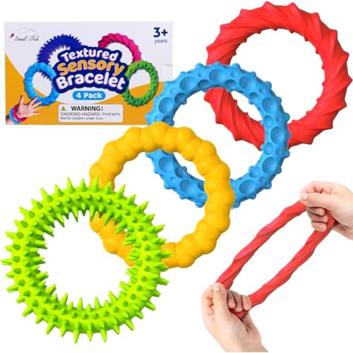 Stretchy Fidget Bracelet, 6X Dehnbare Schnur Zappelspielzeug Armbänder, Dehnbare Schnüre Armband Spielzeug Für Stress Relief Für Autistische Kinder Jung-en Erwachsene von Lembeauty