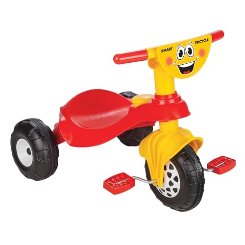 LEMODO Dreirad für Kinder ab 2 Jahren | rotes Kinderdreirad mit großem Sitz | Multicolour Kinder Trike | Baby Dreirad mit Hupe | Kinderspielzeug mit Breiten Reifen von Lemodo