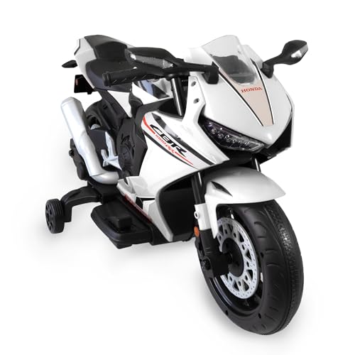 LEMODO Kinder Motorrad | Kinder Elektro-Motorrad mit Licht und Sound | Kindermotorrad mit abnehmbaren Stützrädern | Elektro Motorrad mit Vorwärts- und Rückwärtsgang | Elektromotorrad für Kinder von Lemodo