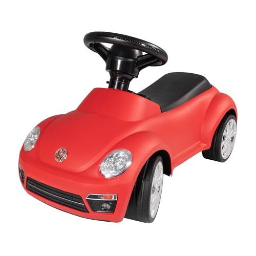 Lemodo Rutschauto Beetle – Babyrutscher Kinderfahrzeug, Rutscher ab 18 Monate, stabiles Rutschfahrzeug mit Kippschutz, Rutscherauto, Spielzeugauto für Kleinkinder, Lizenziertes Kinderspielzeug (rot) von Lemodo