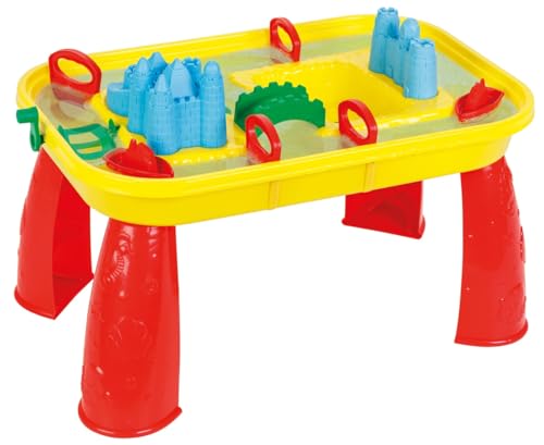 Lemodo Sand und Wassertisch mit viel Zubehör, Spieltisch für Kinder, Gartenspieltisch, Wasserstraße von Lemodo