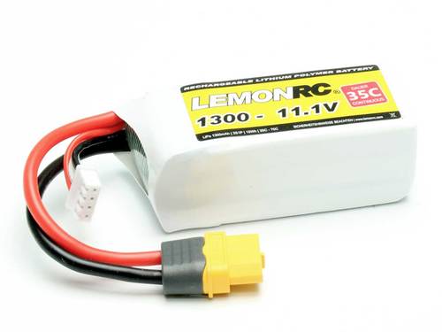 LemonRC Modellbau-Akkupack (LiPo) 11.1V 1300 mAh Zellen-Zahl: 3 35 C Softcase XT60 von LemonRC