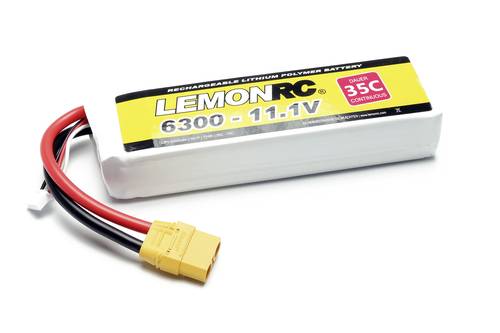 LemonRC Modellbau-Akkupack (LiPo) 11.1V 6300 mAh Zellen-Zahl: 3 35 C Softcase XT90 von LemonRC