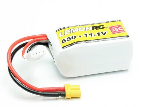 LemonRC Modellbau-Akkupack (LiPo) 11.1V 650 mAh Zellen-Zahl: 3 35 C Softcase XT30 von LemonRC