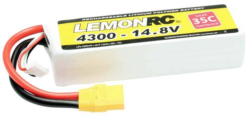 LemonRC Modellbau-Akkupack (LiPo) 14.8V 4300 mAh Zellen-Zahl: 4 35 C Softcase XT90 von LemonRC