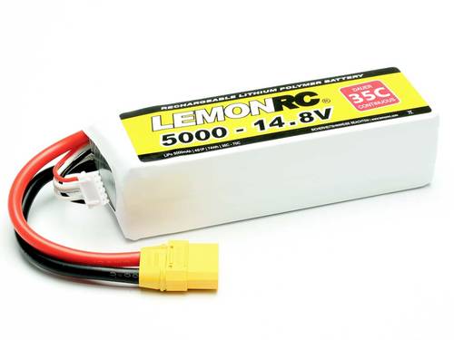 LemonRC Modellbau-Akkupack (LiPo) 14.8V 5000 mAh Zellen-Zahl: 4 35 C Softcase XT90 von LemonRC