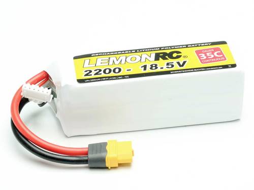 LemonRC Modellbau-Akkupack (LiPo) 18.5V 2200 mAh Zellen-Zahl: 5 35 C Softcase XT60 von LemonRC