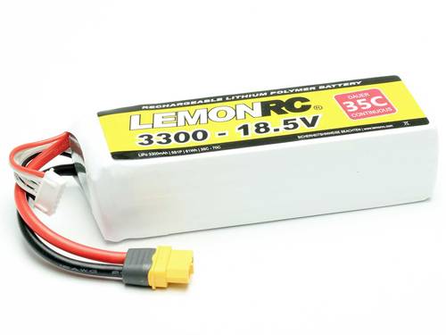 LemonRC Modellbau-Akkupack (LiPo) 18.5V 3300 mAh Zellen-Zahl: 5 35 C Softcase XT60 von LemonRC