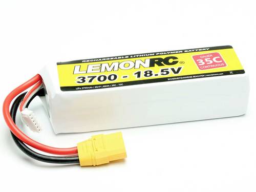 LemonRC Modellbau-Akkupack (LiPo) 18.5V 3700 mAh Zellen-Zahl: 5 35 C Softcase XT90 von LemonRC