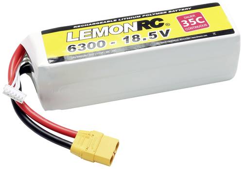 LemonRC Modellbau-Akkupack (LiPo) 18.5V 6300 mAh Zellen-Zahl: 5 35 C Softcase XT90 von LemonRC