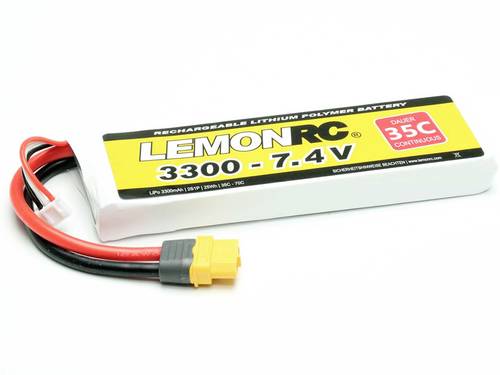 LemonRC Modellbau-Akkupack (LiPo) 7.4V 3300 mAh Zellen-Zahl: 2 35 C Softcase XT60 von LemonRC