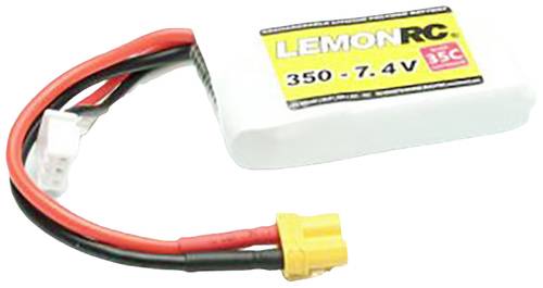 LemonRC Modellbau-Akkupack (LiPo) 7.4V 350 mAh Zellen-Zahl: 2 35 C Softcase XT30 von LemonRC