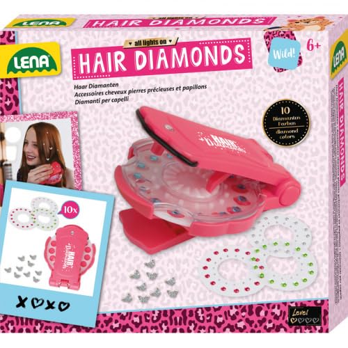 Lena 42709 Hair Diamonds, Faltschachtel, Mehrfarbig von Lena