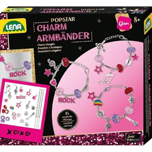 Lena 42728 Charm Armbänder Popstar, Faltschachtel, Mehrfarbig von Lena