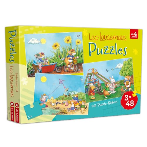 Leo Lausemaus Kinderspiel ab 3 Jahre - Kinderpuzzle - Spielesammlung für Kinder (Kinderpuzzle ab 4 Jahre) von Leo Lausemaus