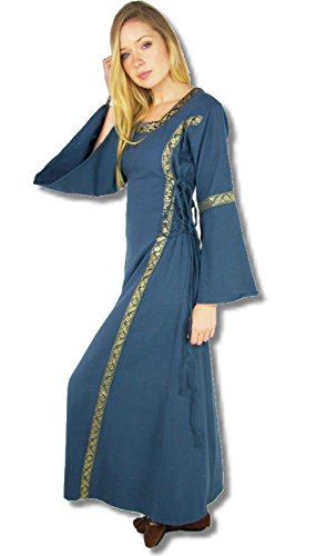 Leonardo Carbone Mittelalter Marktkleid - Damen Amelie M/blau von Leonardo Carbone